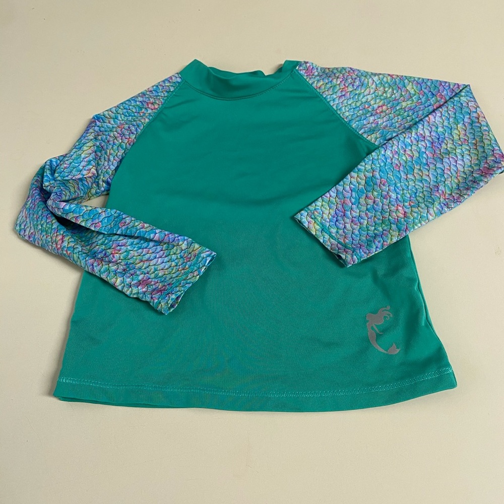 Reel legends mermaid rash guard 2T